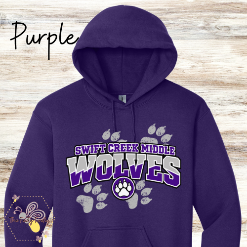 Swift Creek Middle School- Wolves - T-Shirt, Sweatshirts,  and Hoodies