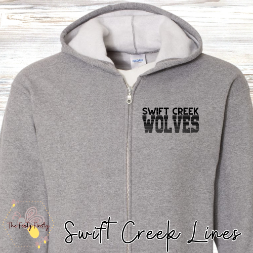 Swift Creek Middle School- Zip-Up Hoodie (3 Designs & 4 Colors)