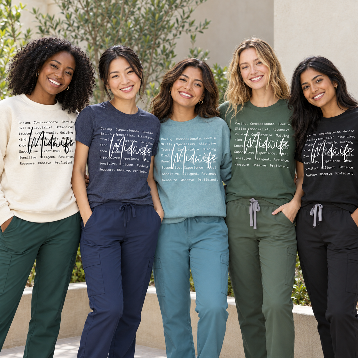 Midwife — T-Shirt or Sweatshirt (5-Colors)