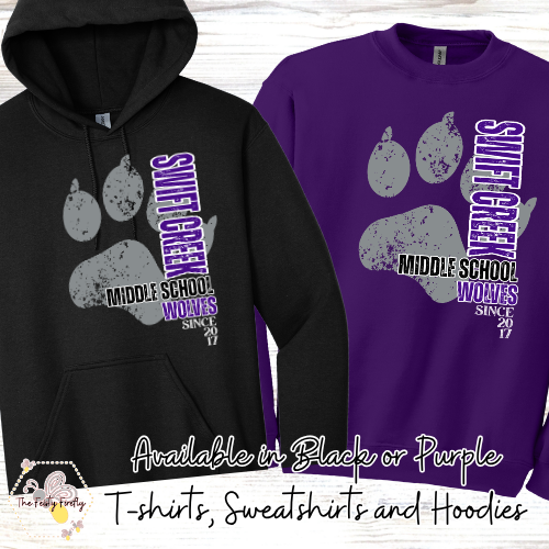 Swift Creek Middle School- Big Paw- T-Shirt, Sweatshirts,  and Hoodies