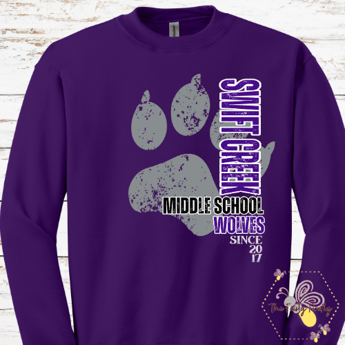 Swift Creek Middle School- Big Paw- T-Shirt, Sweatshirts,  and Hoodies