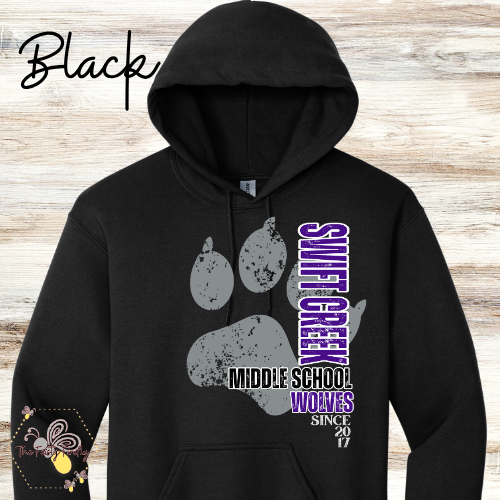 Swift Creek Middle School- Big Paw- T-Shirt, Sweatshirts,  and Hoodies
