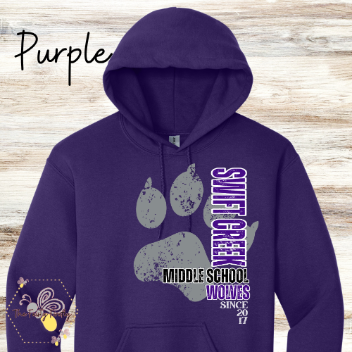 Swift Creek Middle School- Big Paw- T-Shirt, Sweatshirts,  and Hoodies