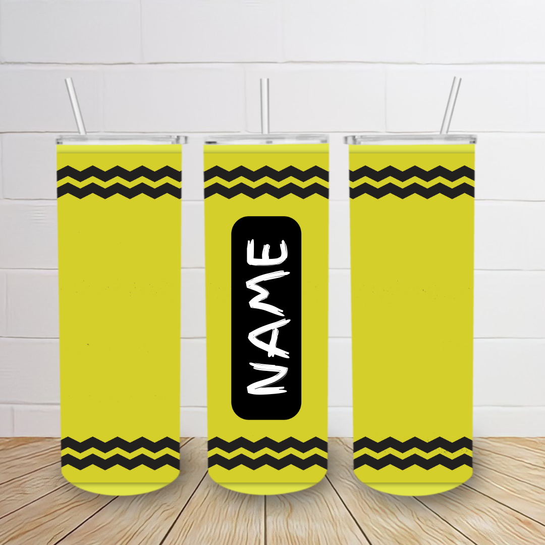 Crayon- Personalized 20oz Skinny Tumbler