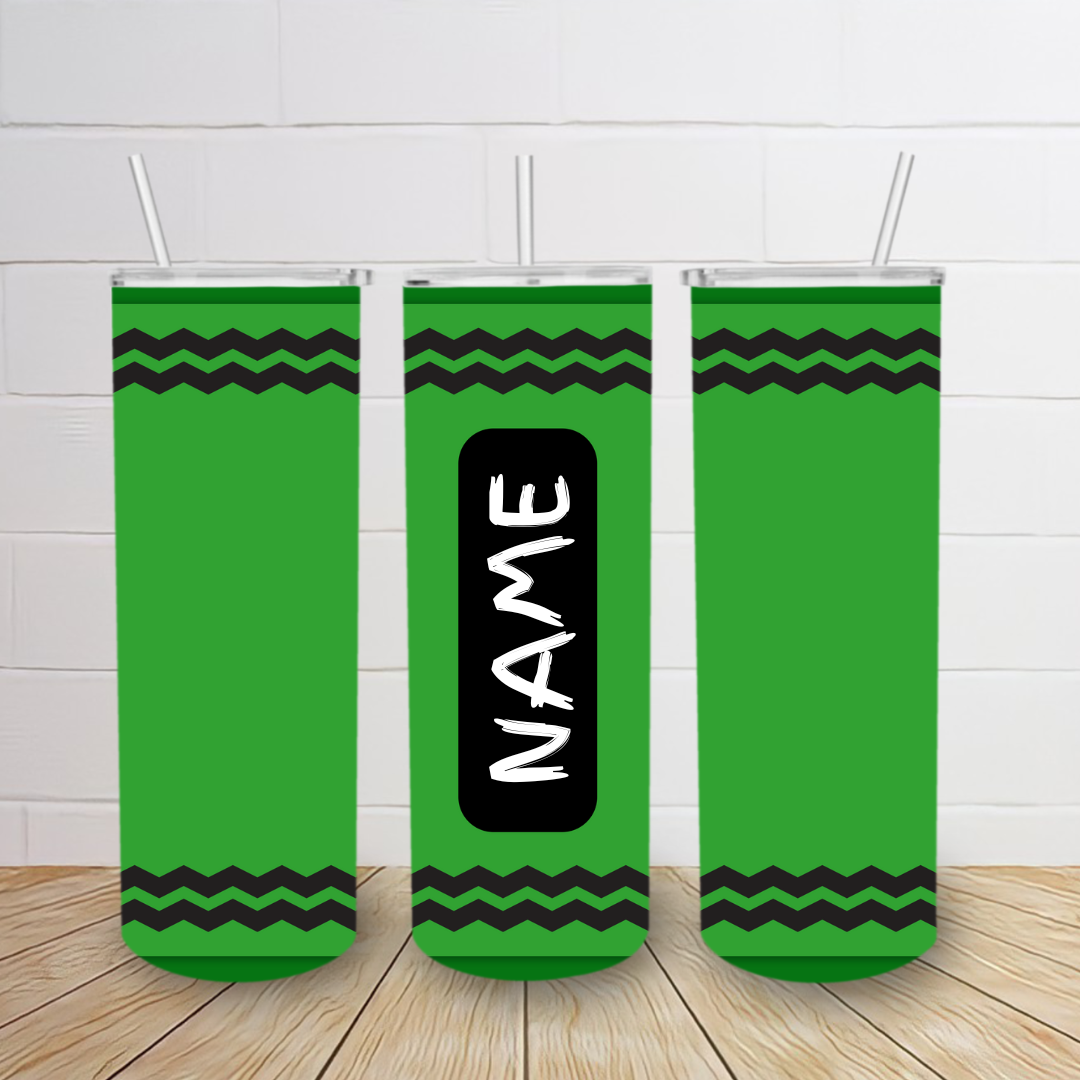 Crayon- Personalized 20oz Skinny Tumbler